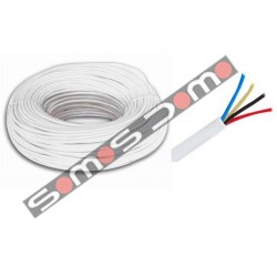 Bobina 100 m de Cable de Alarma de 4 hilos