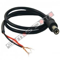 Conector estándar macho de alimentación con cable Rojo Negro paralelo de 10 centímetros