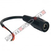 Conector estándar hembra de alimentación con cable Rojo Negro paralelo de 10 centímetros