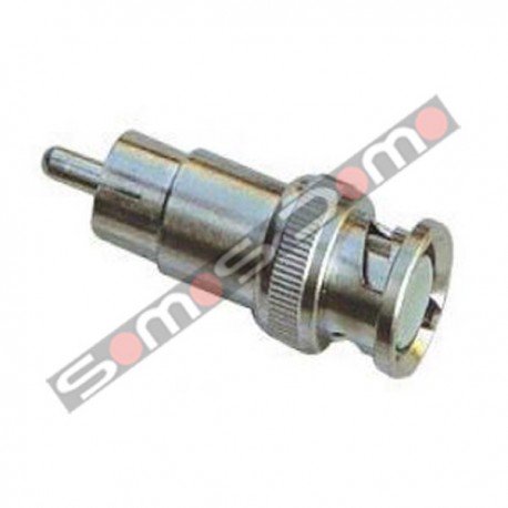 Conector BNC macho a RCA macho