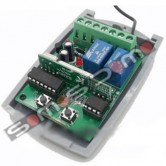 Receptor bicanal universal para mandos Rolling code o codigo fijo a 433,92 Mhz