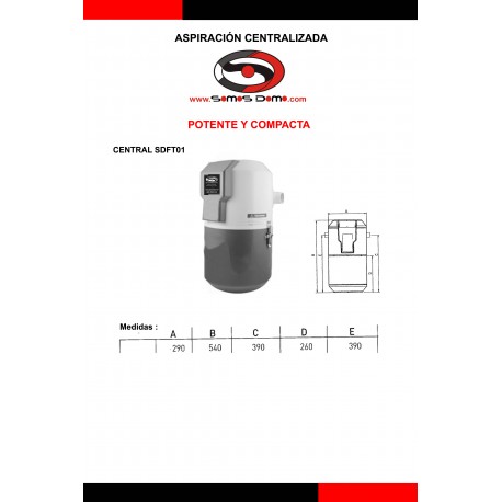 CENTAL DE ASPIRACION MOD. SDFT01