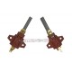 Conjunto de escovas para o motor Domel 496-3-401-6